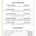 Menu Tazart Café Marrakech August 2023 313915-422800